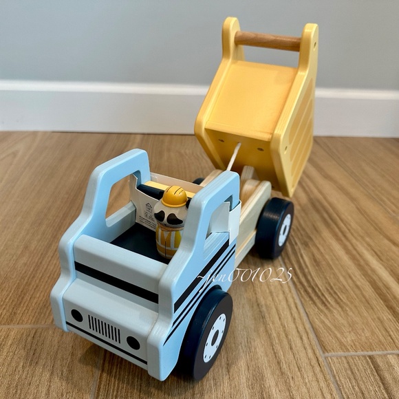 Hearth & Hand Magnolia Toy Construction Truck with Raccoon Peg Pal Dump Truck - Picture 6 of 14